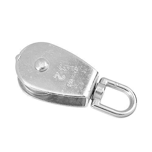 KESYOO 1Pc Pulley Wheel Durable Single Lifting Pulley for Rigging and Climbing Resistant Excellent Load Bearing Capacity for Operations