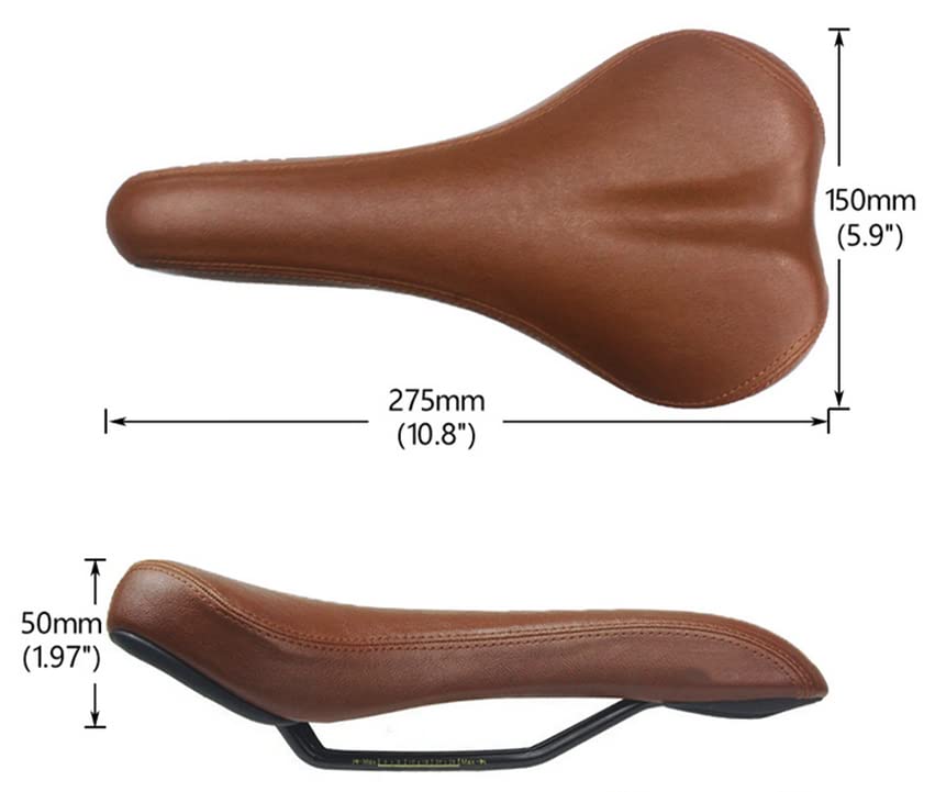 Eco Leather Saddle for BROMPTON in Brown - Image 4