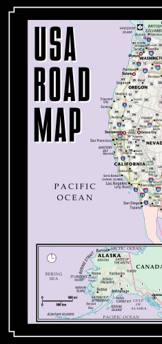Streetwise USA Road Map - Laminated Major Highway Map of the United States