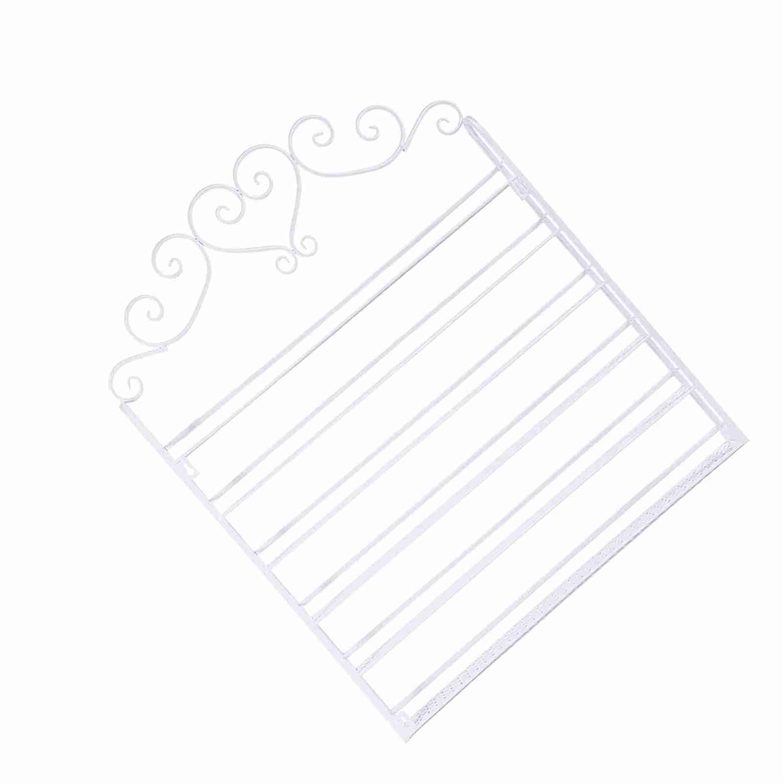 ZJchao Nail Polish Rack Organizer Metal 6 Tiers Display Stand Beauty Shelf for Salon Home White