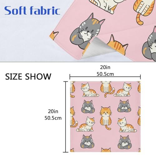Servilletas de tela YETTASBIN set 4 50.5 x 50.5 cm miniatura 7