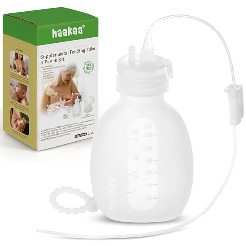 haakaa - Juego de tubo y bolsa de alimentación suplementaria