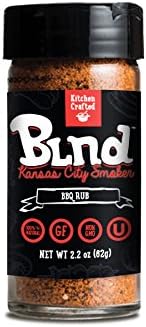 Kitchen Crafted Blnd 100% Natural Non-GMO "Kansas City Smoker" BBQ Rub 2.2 oz, Gluten Free, Pack of 1