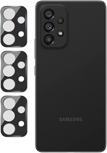 3 Pack Camera Lens Protector for Samsung Galaxy A73 / A53 / A33 / A23 4G 5G