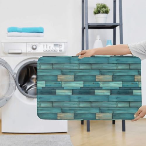 Tapis de contour doux lot de 3 design bois vert premium