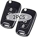 Yosemy 2 Stück Schlüssel Gehäuse Fernbedienung für Hyundai i10 i20 i30 ix20 ix35 und Kia Ceed Soul Sportage Venga - Auto Schlüsselgehäuse für 3 -Tasten Kia Messertyp Autoschlüssel Funkschlüssel