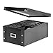 Snap-N-Store CD Storage Box - Pack of 1/2 - Durable Disc Holder with Lid to Store for Discs (1 Pack - Doublewide CD, Black)
