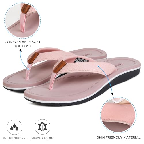 Image of AEROTHOTIC Beach Sandals for Woman Non Slip Flip Flops Quick Dry Slippers