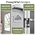 Restland 8x6 FT Resin Storage Shed with Floor Large Outdoor Shed Waterproof Plastic Garden Sheds for Patio, Backyard, Lawn
