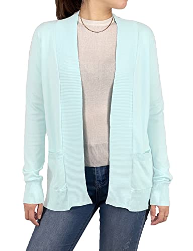 Image of YEMAK Women's Long Sleeve Open Front Knit Sweater Cardigan Shrug with Pocket (S-XL)