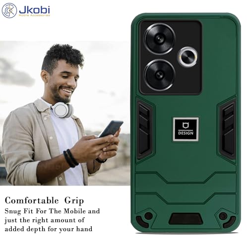 Image of Jkobi Back Cover Case for Xiaomi Poco F6 5G (Hybrid Armor | Slim Dual Layer | Shockproof Lightweight)