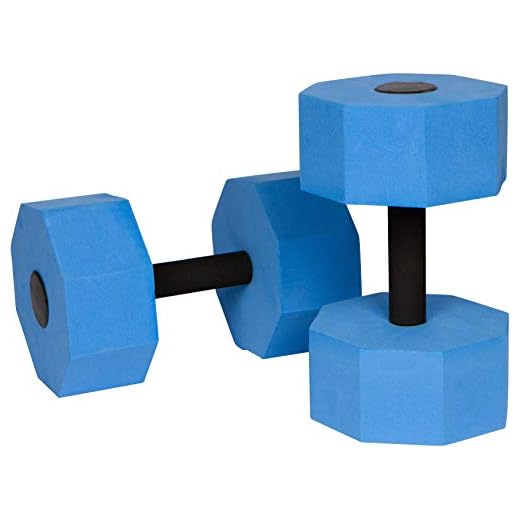 Trademark Innovations Aquatic Exercise Dumbells - Set of 2 Foam - for Water Aerobics (Octagon)