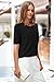 Arach&Cloz Women's Fashion Summer Short Sleeve Cropped Cardigan 2026 Spring Lightweight Button Down Tops Crew Neck Bolero Shrug Business Casual Outfits Work Trendy Black XL