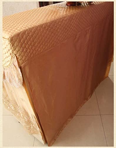 Piano Cover, Piano Keyboard Cover Dust Cover European Piano Cover, Dust Cover, Universal Vertical Piano Cover, Stool Cover (Color : Gold) #TOP5