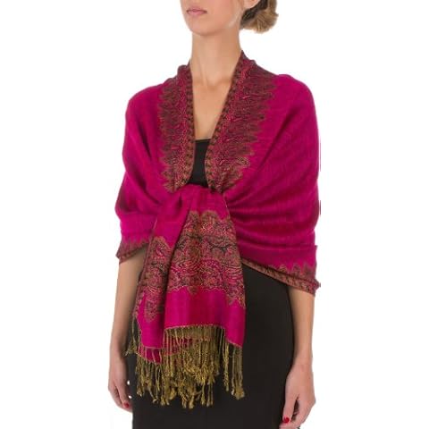 Châle Sakkas Pashmina Fuscia Cover