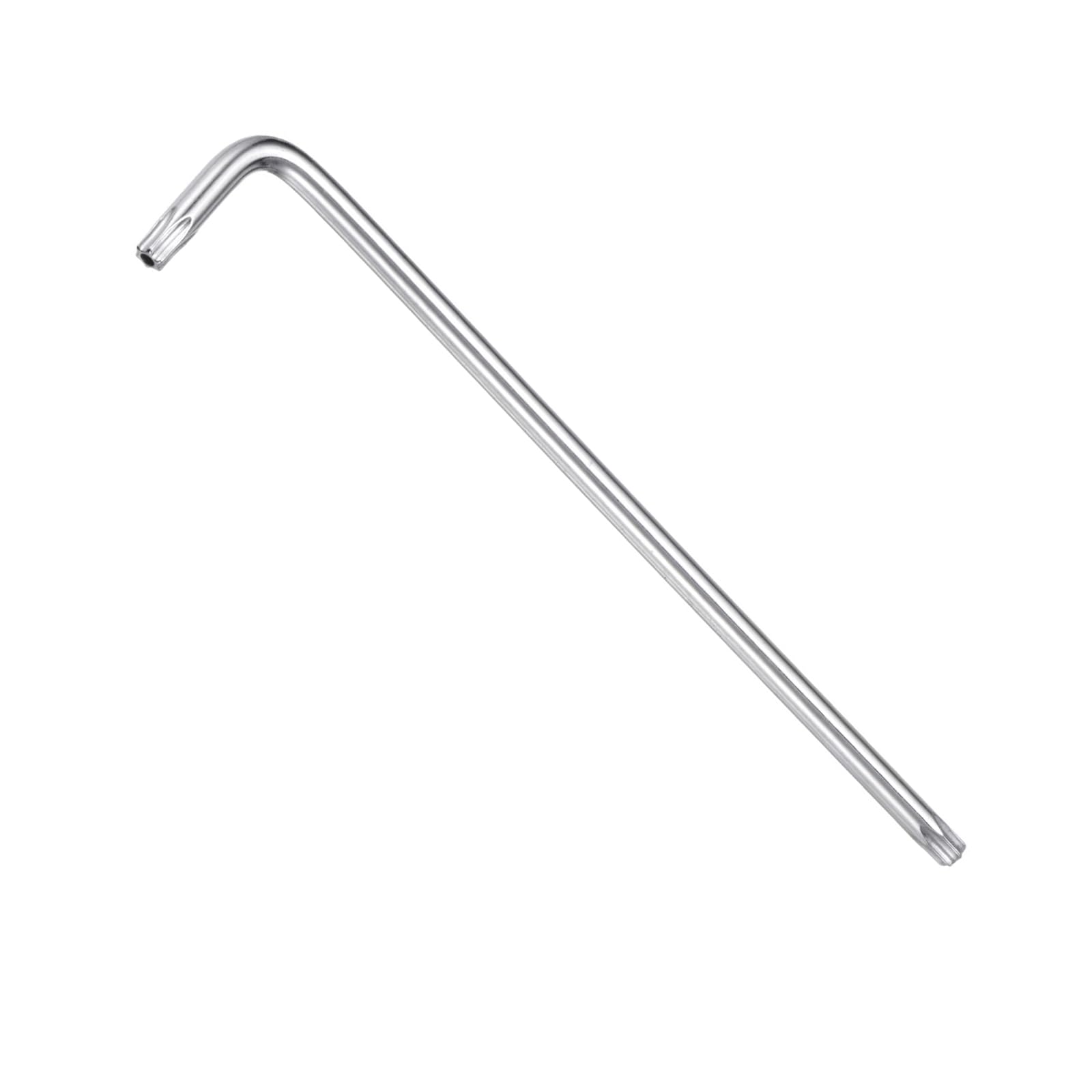 TA-VIGOR T20 Tamper Proof Torx Star Key Bit Wrench, L-Shape Torx Allen Key S2 Steel Wrench with Holes on Both Ends - 1 Pcs