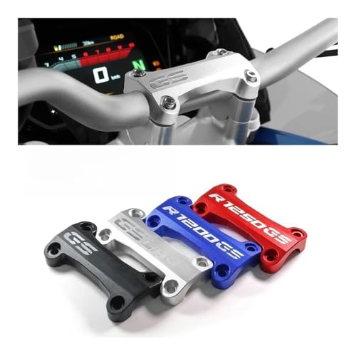 Elevadores manillar motocicleta con cubierta de abrazadera superior de aluminio 2