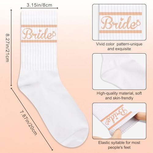 Image of Juesly Bride Gifts with Bride Socks,Wifey Socks as Bachelorette Gifts for Bride,Gifts for Wife