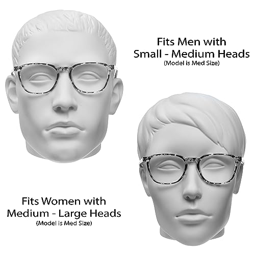 Image of proSPORT Multifocal Progressive 3 Magnifications in 1 Lens No Line Computer Gaming Reading Glasses for Men & Women