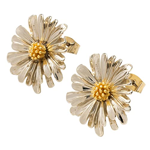 フラワーモチーフピアス