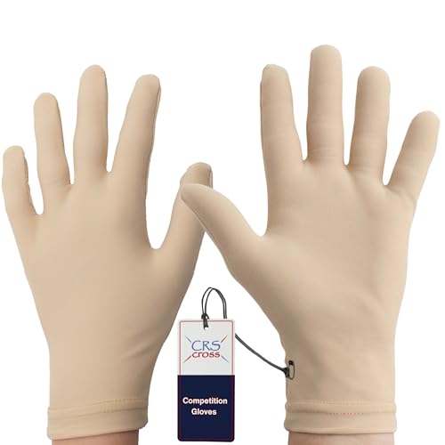 CRS Cross Competition Figure Skating Gloves. Ladies Small/Medium Tan