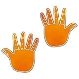 Lerpwige 2 Stück Begeisterte Schaumstoff Handpaare Doppelseitige Cheer Requisiten Für Baseball Und Gemeindeversammlungen Schaumstoff Handhandschuhe