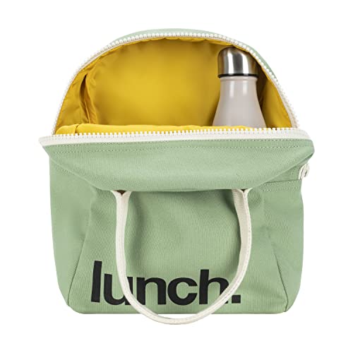 Fluf Zipper Lunch Bag | Organic Cotton Lunch Bag For Men, Women & Kids (Moss) #TOP3