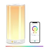 meross WiFi Lamp, Smart Lamp Bedside, Support Apple HomeKit Alexa Google Assistant SmartThings, RGBWW Touch Lamp Dimmable Multicolour Voice Remote App Control (2.4GHz Only)