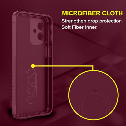 Image of amazon basics Back Case Cover for Moto G64 5G (Silicone Magic-Plum)