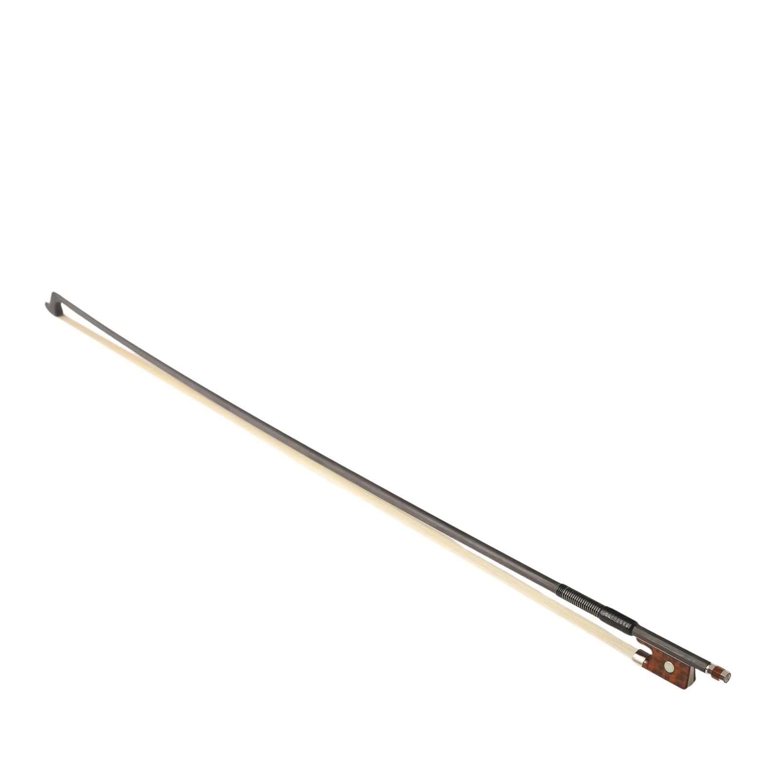 Smyczki Do Ćwiczeń Dla Początkujących Czarna Nielakierowana Żaba Z Włókna Węglowego Do Skrzypiec Wężowym Drewnem I Elementami Niklowanego Srebra