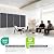 BUBOS 2-Pack Fabric Acoustic Panels with Hanging Hardware, 47.2" x 23.6" x 2" Large Soundproofing Wall Panels, High-Density Sound Absorbing Decor for Home Theater, Studio & Office,Grey