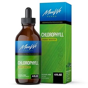 MAUWE HERBS Chlorophyll Liquid Drops – Organic Sodium Copper Chlorophyllin Extract Supplement – Chlorophyll Detox Water…