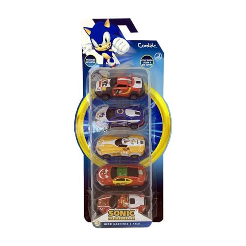 Conjunto Mini Veiculos Pullback com 5 Sonic
