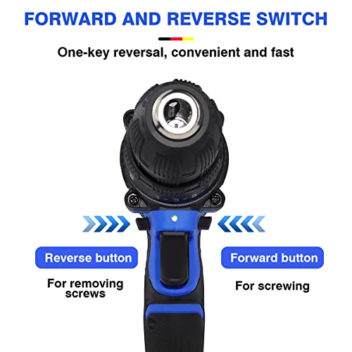 Bürstenlose Akkuschrauber Akku Bohrschrauber mit 2 x 1.5Ah Akku inklusiv Zubehör-Set im Transportkoffer, 0.8-10mm… – Bild 4