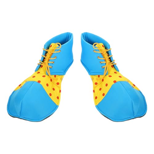 Mipcase Zapatos de Disfraz de Grandes para Halloween Color Azul Talla Única Ligeros y Flexibles para Cosplay y Actuaciones Teatrales