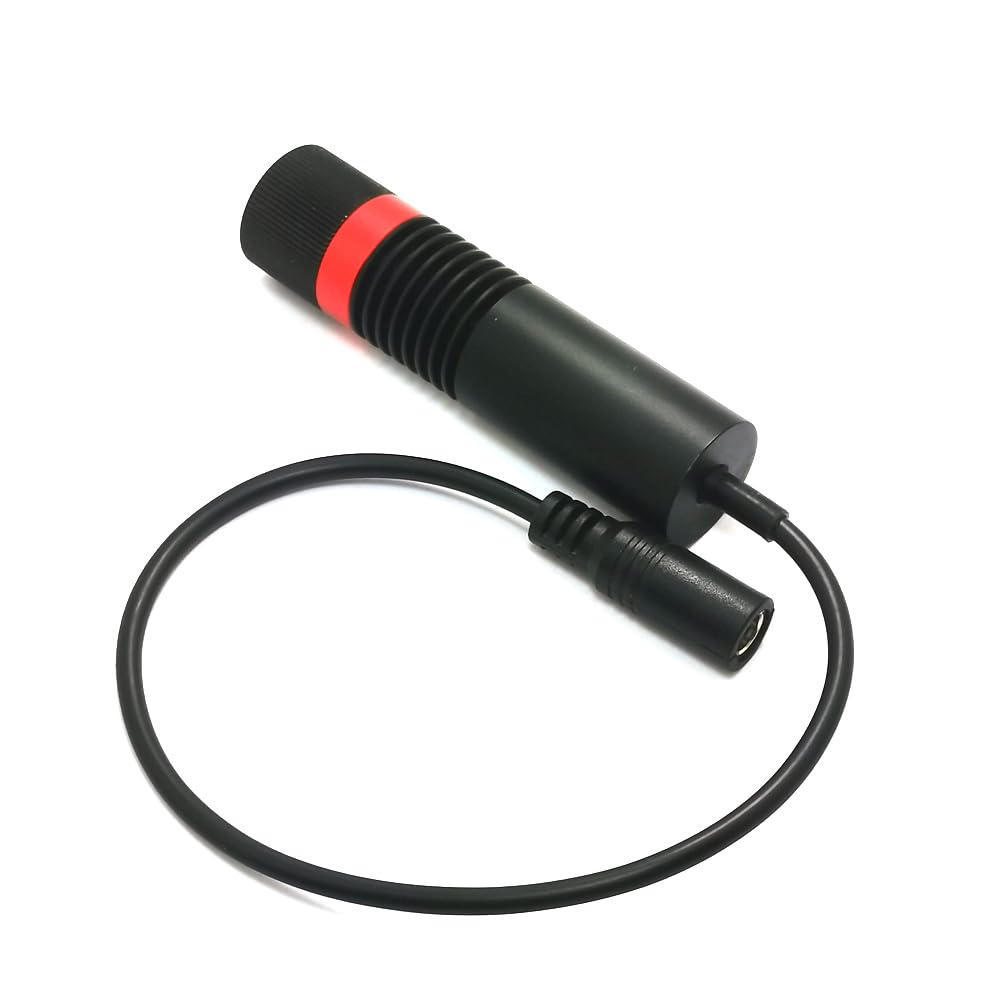 Módulo láser rojo cruzado clase II de 660 nm 5 V, 20 x 80 mm, localizador de madera para marcado láser