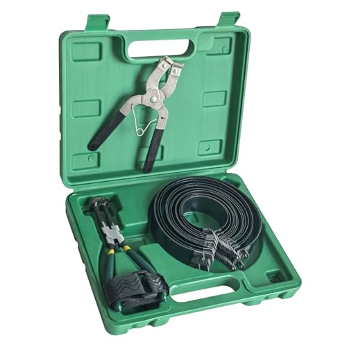 Socpuro Auto Engine Piston Ring Compressor Tool Set with Piston Installer Pliers and 14 Piston Rings(62-145mm) for Car Truck Auto Engine