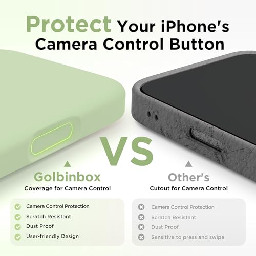 Image of GolbinBox Magnetic for iPhone 17 Case, Silicone Cover, Matcha