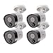 Q-See Home 5MP Analog HD ADD ON Bullet Security Camera 4 Pack, Pir, BNC, Night Vision, Indoor and Outdoor, White (QTH8075B-4)