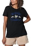 Mcneese State University Official Cowboy Women's Loose T-Shirt, Black, 2X-Large