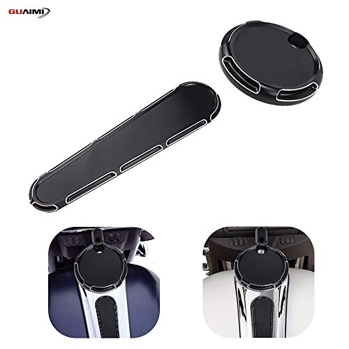 GUAIMI Fuel Tank Door Cover Dash Insert Panel Compatible with Harley Touring Electra Street Glide FLHX FLTR FLHT 2008-2018
