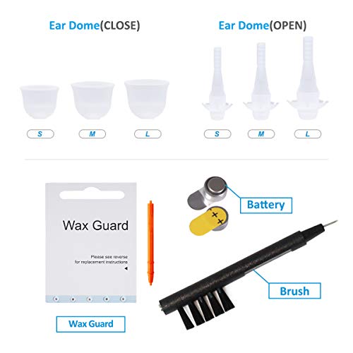 TKING Digital Hearing Amplifier for Adults,Superior Noise Reduction & Feedback Cancelling,Aid and Assist Hearing (Battery-Left Ear)