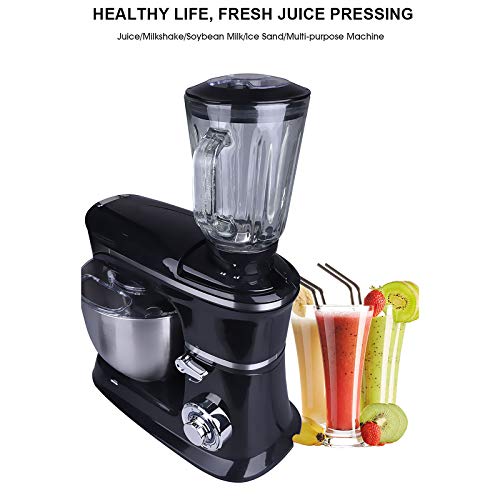 3 in 1 Küchenmaschine, Küchenmaschine, 1300W Küche Food Mixer mit 6 Geschwindigkeit und Puls, Haushaltsmixer mit 6.5L… – Bild 8