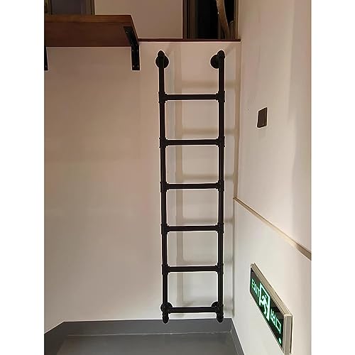 QYMYOZ Escalera de Salida para Pozo de Ventana de sótano para Cama Alta, 150 cm de Altura, Montaje en Pared, ático, desván, Escalera Vertical para Subir a la habitación, Cama in