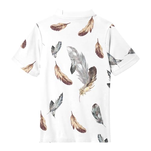 Girls' Polo Shirts Short Sleeve School Uniform Floral Lightweight Casual Top Soft Summer T-Shirt for Kids4