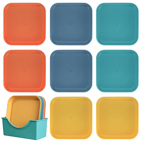 Set di piatti piccoli in plastica da 8 pezzi