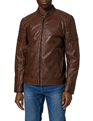 Strellson Premium Herren Derry-S 110091 Strellson Lederjacke, Dunkelbraun,...