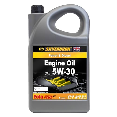 メンテナンス MOTOR OIL 5W-30 SP ILSAC GF-6A Silverhook 5W-30 Engine Oil API: SQ ILSAC GF-6 5 Litre : Amazon.co