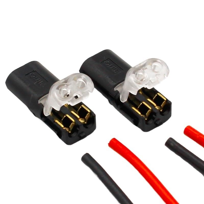 10 connettori a molla 2P senza saldatura né viti, morsetto per cavo a connettore rapido, blocco terminale a 2 vie, facile regolazione per striscia LED