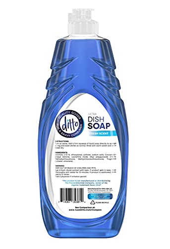 Image of Ditto Ultra Dish Soap (Ultra) 48 fl Oz - 2 Pack - Extra Tough On Grease & Stains